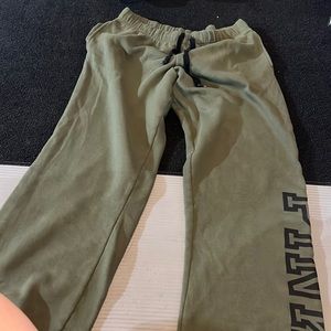Green sweatpants
